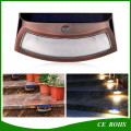 Creative Cambered 8LED High Power Motion Sensor Solar Wall Light Smile Garden Wall Lamp Solar Stair Safety Lights